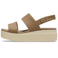 Crocs Brooklyn Sports Sandals Women's Brown White 206453-2YI 34-35