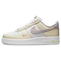 Nike Air Force 1 07 LV8 Just Stitch It - Baltos spalvos žali unisex sportbačiai, kreminės spalvos, baltos spalvos, kokoso pienelio spalvos FB1852-111 44.5 white