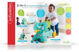 Infantino  stumdukas 3-in-1 Sit, Walk & Ride Elephant