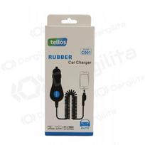 Automobilinis įkroviklis Tellos "Rubber" C001 Apple iPhone 5 / 5S / 5S / SE / 6 / 6S (1A) (juodas)