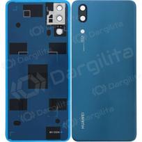 Huawei P20 galinis baterijos dangtelis (mėlynas) (naudotas grade B, originalus)