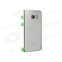 Samsung G930F Galaxy S7 galinis baterijos dangtelis (sidabrinis) (naudotas grade B, originalus)