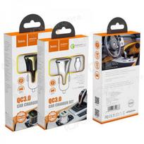 Automobilinis įkroviklis HOCO Z31 USB + "lightning" QuickCharge (3.0A) (juodas)