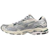 Mizuno Wave Rider 10 Baltas Skalūnas Bistro Žalias Vyriški Sportbačiai Sniego Baltumo D1GA243107 38.5 gray