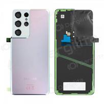 Samsung G998 Galaxy S21 Ultra 5G galinis baterijos dangtelis (Phantom Silver) (naudotas grade B, originalus)