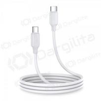 USB-C laidas Joyroom S-CC060A9 USB-C į USB-C 1 m 60 W baltas