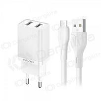 Telefono įkroviklis Awei C15T-EU 10 W 2xUSB-A USB-C baltas