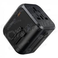 Telefono įkroviklis Choetech PD5008 30 W USB-C + USB-A PD GaN juodas