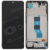 Xiaomi Poco M7 Pro ekranas (juodas) (su rėmeliu) (originalus)