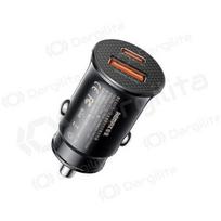 Automobilinis įkroviklis Remax RCC358 30 W USB-C + USB-A PD QC juodas
