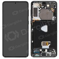 Samsung Galaxy S21+ ekranas (juodas) (su rėmeliu) (OLED)