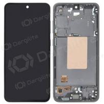 Samsung Galaxy S24 FE ekranas (grafitas) (su rėmeliu) (assembled service pack)
