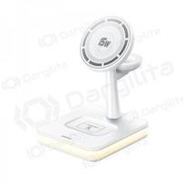 Belaidis įkroviklis Remax RP-W96 3 in 1 33 W USB-C Qi baltas