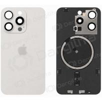 Apple iPhone 15 Pro galinis dangtelis (baltas) (Premium)