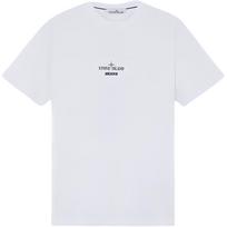 Stone Island Letter Logo Crew Neck Short Sleeve T-Shirt Men Tops White 81152NS91-V0001 L