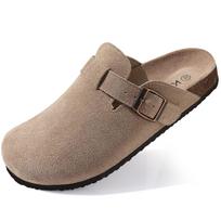 Klasikiniai paplūdimio batai Vyriškos zomšinės basutės Retro kamštiniai klumpės Šlepetės vyrams Mules batai su atrama pėdai Moterys 46 beige