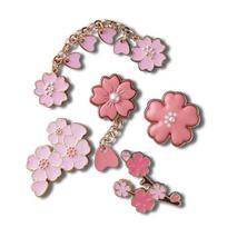 Crocs Cherry Blossom Five-Piece Set Zinc Alloy Shoe Accessories Women's Pink F rožinė