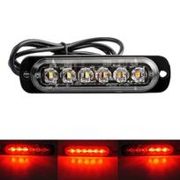 6LED Flashing Warning Strobe Lights Car Trailer Lights Trucks Vans Emergency Flashing Beacon Light 12V 24V LED Signal Lamp žalia