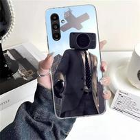 S-Skibidi Toilet Mobile Cell Phone Case For Samsung Galaxy A13 A14 A15 A16 A17 A53 A54 A55 A56 A57 A33 A34 A35 A36 A37 A23 A24 A Samsung A07 gray
