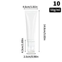 30/50Ml Empty Portable Tubes Squeeze Foundation Bb Cream Cosmetic Lotion Travel Bottle With Vacuum Pump Refillable Container