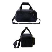 Large Capacity Multilayer Marker Case with Shoulder Strap Art Supply Carrying Bag Portable Brush Pen Organiser Case rožinė