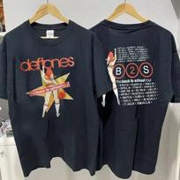 1990-ųjų Deftones Atgal į mokyklą Medvilninis Juodas Unisex Marškinėlis XXXL
