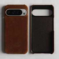 Fundas For Google Pixel 9 Pro XL Case Premium Genuine Leather Cases Pixel 10 7A 8Pro Shockproof Phone Cover Back Coque Carcasa Genuine Leather&Google Pixel 6a