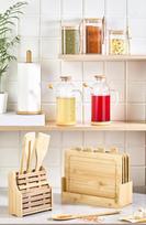 Virtuvės reikmenų ir įrankių rinkinys Bambu - Wooden, 20 vnt.