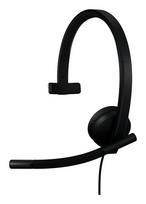 Logitech H570e Mono MS Teams Wired Headset USB-A, Black