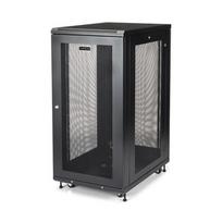 StarTech.com 24U Enterprise-Grade Server Rack Cabinet Kit, 19in Enclosed 4-Post Rack with Shelf and Cable Management, 29in (75cm) Mounting Depth, 992lb (450kg) Capacity