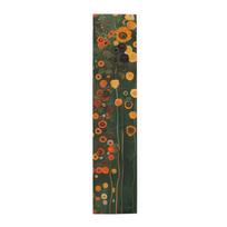 Table Runner, Gustav Klimt Inspired Long Green Floral Earthy Spring, Autumn, Christmas Custom Table Runner 150x33cm black