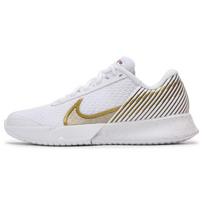 NikeCourt Air Zoom Vapor Pro 2 Wimbledon Moteriški sportbačiai Balti Metaliniai-Auksiniai-Grūdiniai Dideli Violetiniai HF3631-100 36 white