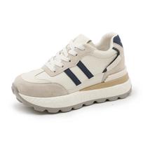 Women's Casual Sports Shoes 2026 Autumn Comfortable Anti Slip Outdoor Fashion Retro Platform Vulcanized Shoes Zapatos Mujer 35 white