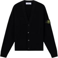 Stone Island Ribbed V-Neck Loose Fit Single-Breasted Long Sleeve Knit Sweater Men sweater L1S155100009S00D8V0029 M