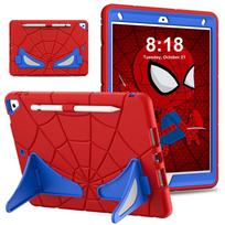Šauni voro vaikiška planšetės dėklas, skirta iPad 7-osios, 8-osios, 9-osios, 10.2'' 2019/2020/2025 kartoms, su apsauginiu stoveliu, tvirtas dangtelis Funda iPad 7th 8th 9th white
