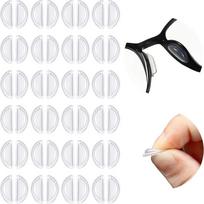 20 pairs of eyeglass nose pads, transparent anti-slip nose pads, adhesive anti-slip soft silicone self-adhesive eyeglass nose pads balta