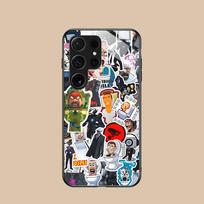 Skibidi Toilet TV Camera Man Phone Case for Samsung Galaxy A56 55 54 53 52 51 36 35 34 23 16 15 5G Glass Protective Cover Galaxy A34 5G black