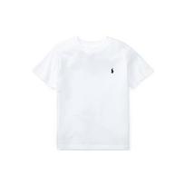 Polo Ralph Lauren T-Shirt Ss22 Small Pony Embroidery Solid Color Cotton Knit Crew Neck Short Sleeve Standard Fit Kids Tops White CWPOTSHY8020175-100 S