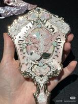 Flower Knows Knight Unicorn Makeup Mirror Handheld Mirror Tool rožinė