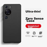 Phone Case for Huawei P60, P60/P60 Pro Protective Cover, Full Lens Protection, Ultra-Thin Transparent Frosted Shockproof Soft Case, Deep Space Black