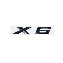 For BMW X6 Fender & Trunk Emblem Sticker - XDrive 28i 30i 35i 40i 50i 30d 35d All-Wheel Drive Badge yo2 glossy black