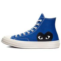 Comme des Garçons PLAY x Converse Chuck 70 High Mėlynas Kvarcas Unisex Kelnaitės Egret Juoda 171846C 36 blue