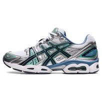 ASICS Gel Nimbus 9 Mėtų spalvos Plieno Mėlynumo Unisex Sportbačiai Balti Grynai Sidabriniai 1201A424-104 42.5 gray