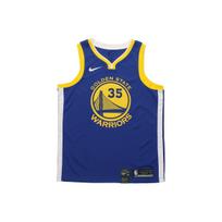 Nike Kevin Durant Golden State Warriors Krepšinio marškinėliai, Gerbėjų leidimas, Numeris 35 Vyriški Viršutiniai drabužiai Mėlyni 864475-496 S yellow