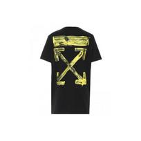 Off-White Ss19 Grafiti Strėlių Spaudinio Trumpomis Rankovėmis Marškinėliai Vyriški Viršutiniai Drabužiai Juodi OMAA027F191850101060 L beige