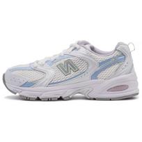 New Balance 530 White Light Chrome Blue Unisex Sneakers Clay-Ash MR530PC 44.5