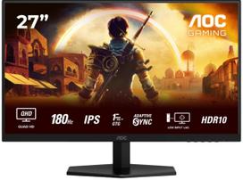 Prekė su pažeista pakuote. Monitorius AOC Gaming, Q27G42XE, Fast IPS, 180 Hz, WQHD, 27"