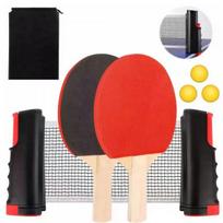 LEAN Toys Ping Pong Table Tennis Set Net Rackets Balls 3pcs