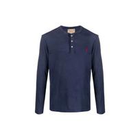 Polo Ralph Lauren Ss22 Logo Embroidered Long Sleeve T-Shirt Men Tops Blue 710790058-003 S blue