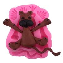 Baby 3D Animal Silicone Fondant Chocolate Mould Cake Decor Icing Sugar Cake Mold Kitchen Tool tamsi chaki spalva